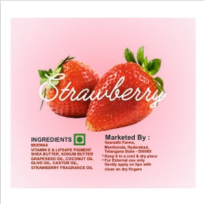 Bee Wax Lip balm Strawberry